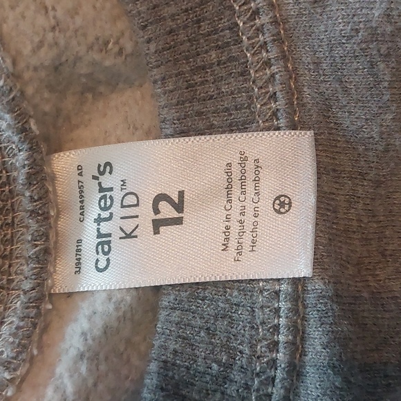 Carter's Boys Dino face sweater size 12 - Picture 2 of 3